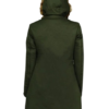 <strong>Product Specifications</strong>: <ul> <li>Material: Cotton</li> <li>Color: Green</li> <li>Closure: Zipper Over Flap Button Closure</li> <li>Collar: Faux Fur Hoodie Design</li> <li>Cuffs: Hemline</li> </ul>