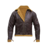 B3 Flying Aviator Shearling Bomber Leather Jacket