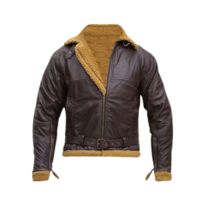 B3 Flying Aviator Shearling Bomber Leather Jacket