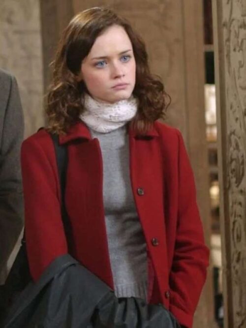 <h2>Alexis Bledel Gilmore Girls S05 Rory Gilmore Red Wool Long Coat</h2>