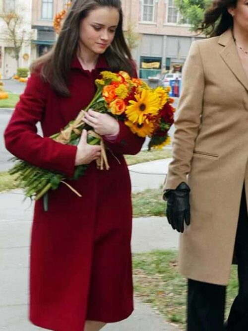 <h2>Alexis Bledel Gilmore Girls S05 Rory Gilmore Red Wool Long Coat</h2>