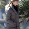 Nicole Kidman Grey Puffer Jacket