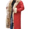 <div class="product-short-description"> <strong>Product Specifications:</strong> <ul> <li>Real Leather</li> <li>Internal Shearling Lining</li> <li>Red</li> <li>Shawl Fur Collar</li> <li>Front Open Style</li> </ul> </div>