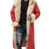 Christmas Chronicles Kurt Russell Shearling Trench Coat