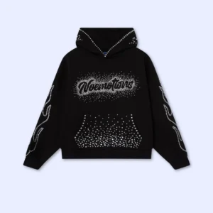 Noemotions Rhinestones Hoodie Black